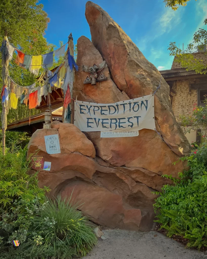 Entrance sign for Expedition Everest ride