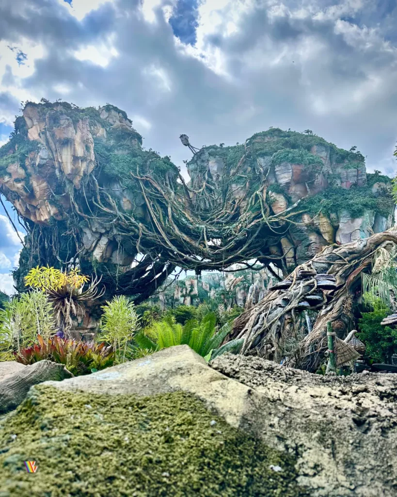 Giant rock work of Pandora: World of Avatar at Disney's Animal Kingdom at Walt Disney World